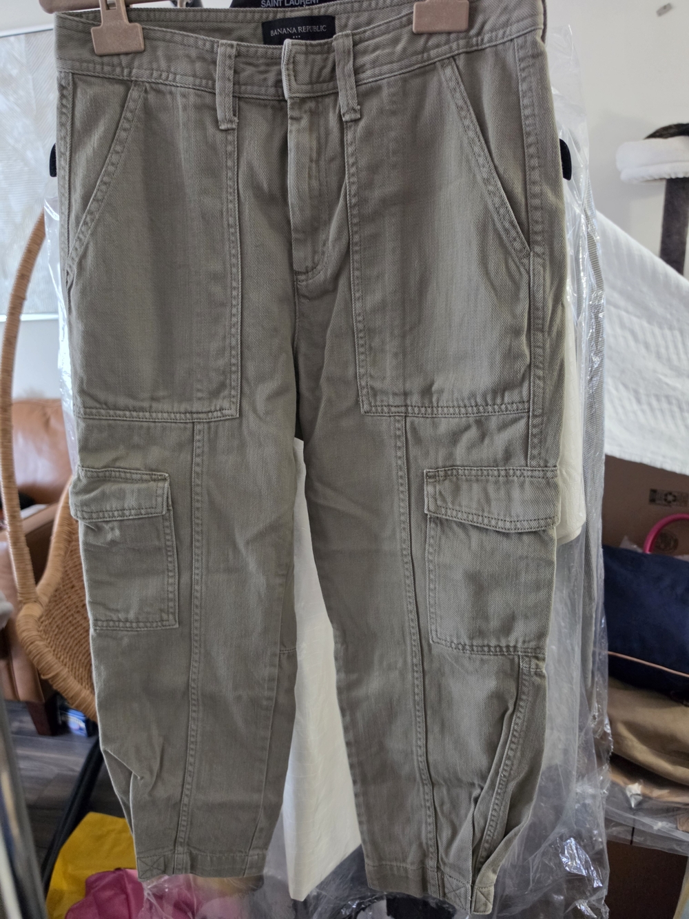Banana Republic Olive Cargo Pants Size 2